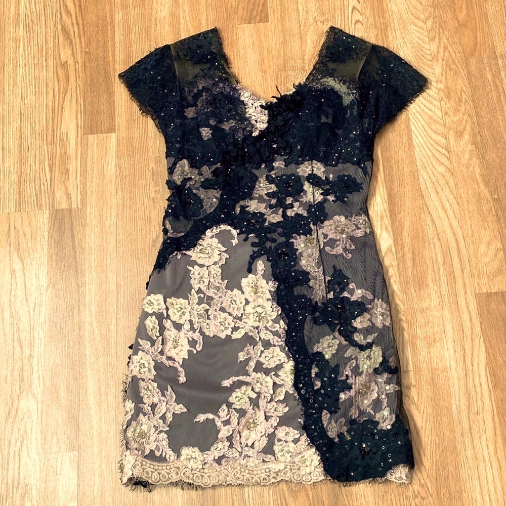 Mandalay lace evening dress
